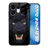 Angry Black Tiger Oppo Reno16 5G Glass Back Cover Online