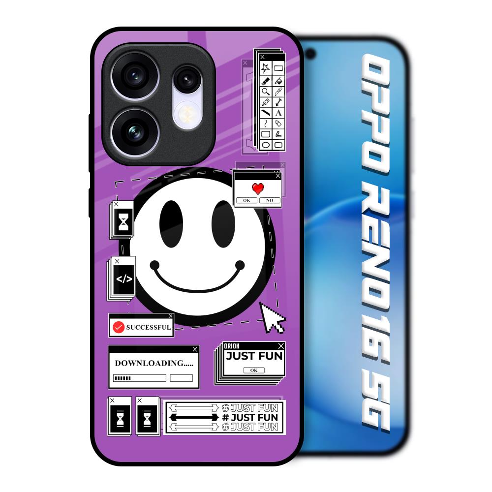Code with Smile Oppo Reno16 5G Glass Back Cover Online