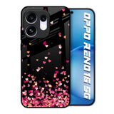 Heart Rain Fall Oppo Reno16 5G Glass Back Cover Online