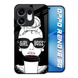 Girl Boss Oppo Reno16 5G Glass Back Cover Online