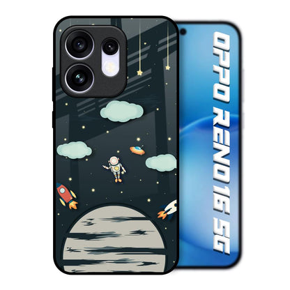 Astronaut Dream Oppo Reno16 5G Glass Back Cover Online