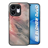 Pink And Grey Marble Oppo Reno16 5G Glass Back Cover Online