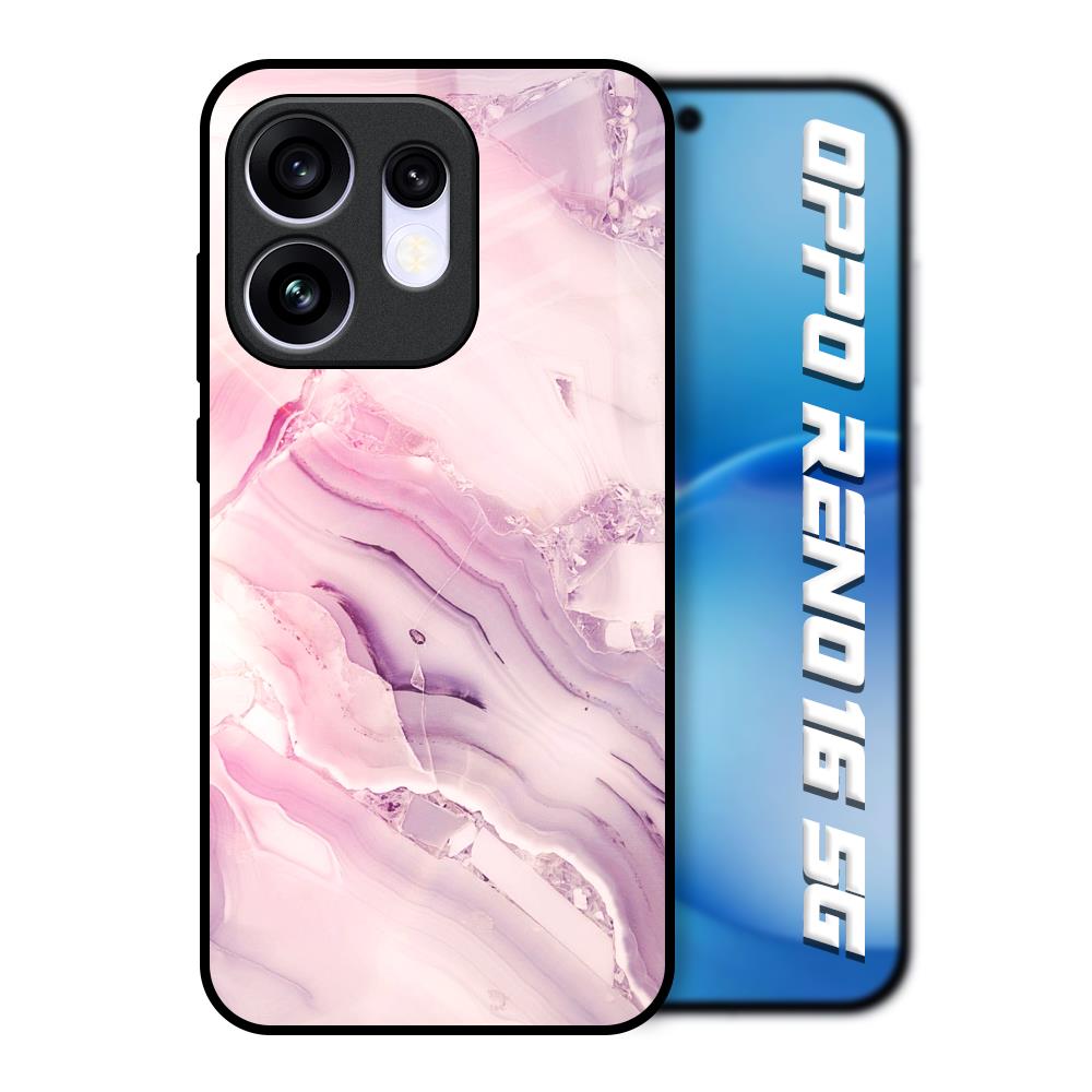 Diamond Pink Gradient Oppo Reno16 5G Glass Back Cover Online