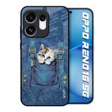 Kitty In Pocket Oppo Reno16 5G Glass Back Cover Online