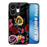 Floral Decorative Oppo Reno16 5G Glass Back Cover Online