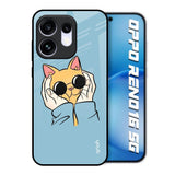 Adorable Cute Kitty Oppo Reno16 5G Glass Back Cover Online