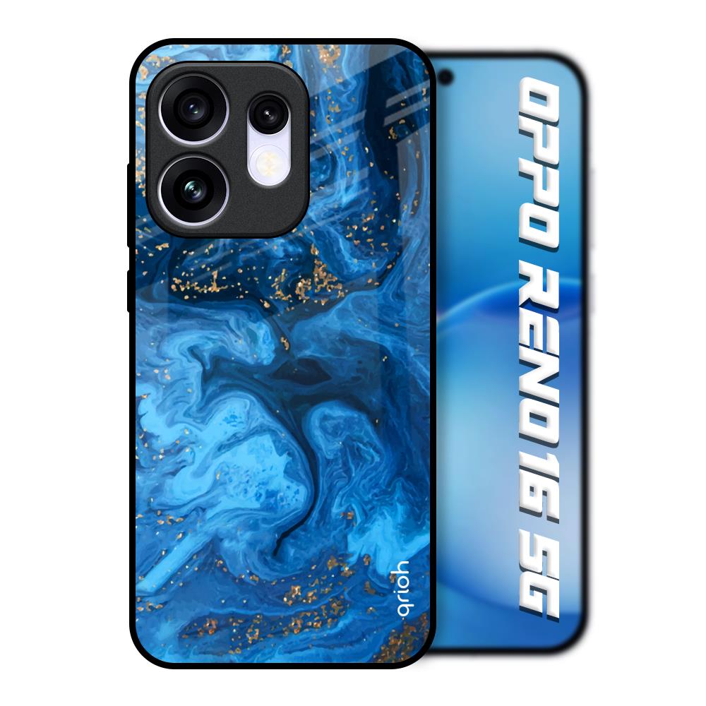 Gold Sprinkle Oppo Reno16 5G Glass Back Cover Online