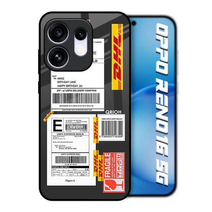 Cool Barcode Label Oppo Reno16 5G Glass Back Cover Online