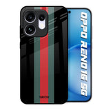 Vertical Stripes Oppo Reno16 5G Glass Back Cover Online