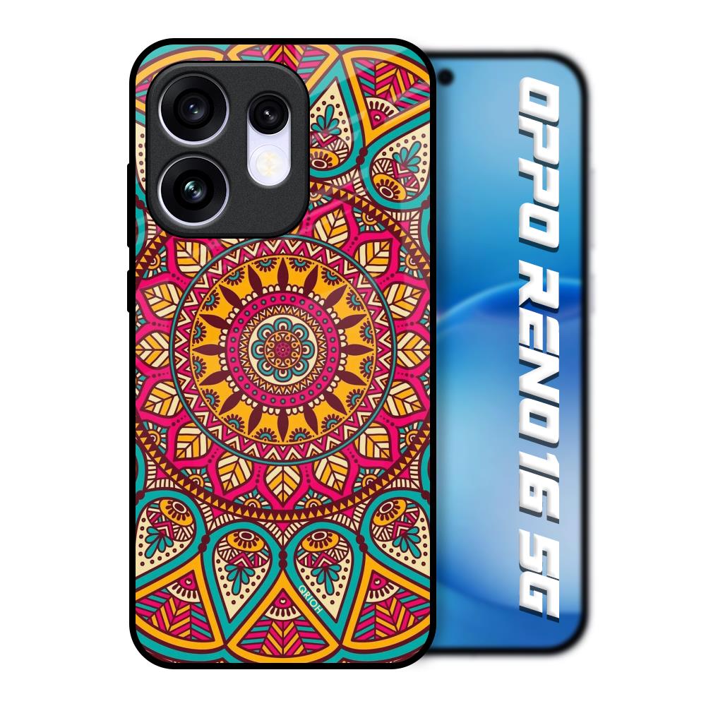 Elegant Mandala Oppo Reno16 5G Glass Back Cover Online