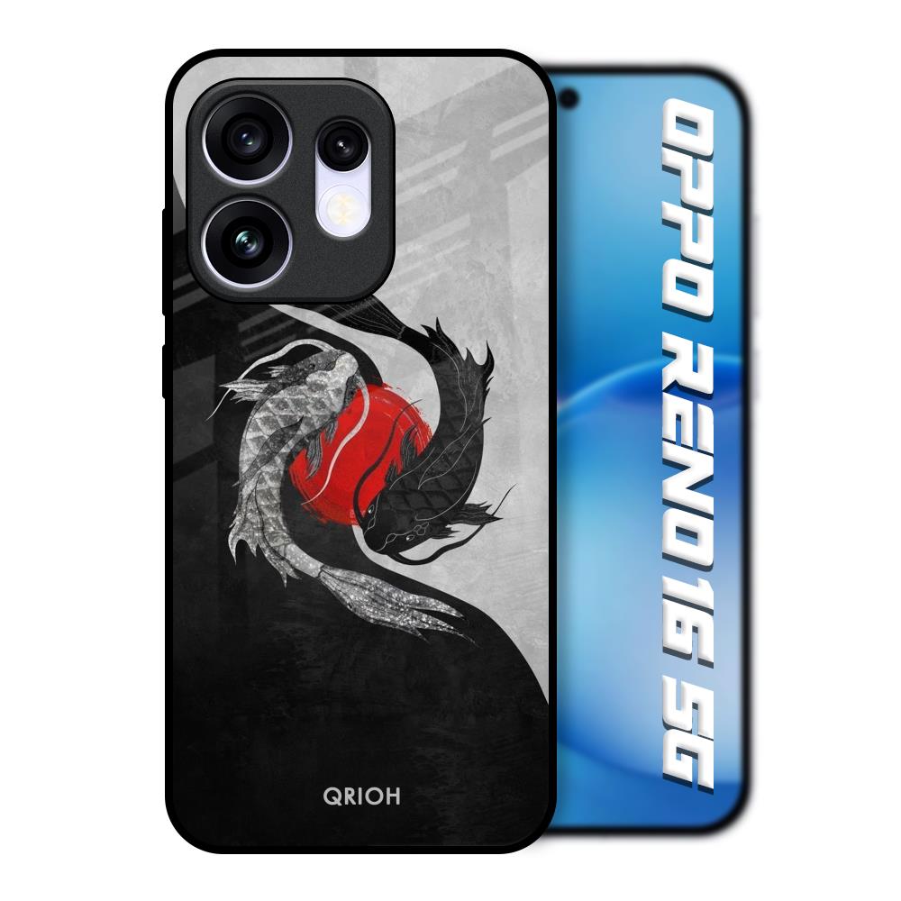 Japanese Art Oppo Reno16 5G Glass Back Cover Online