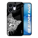 Kitten Mandala Oppo Reno16 5G Glass Back Cover Online