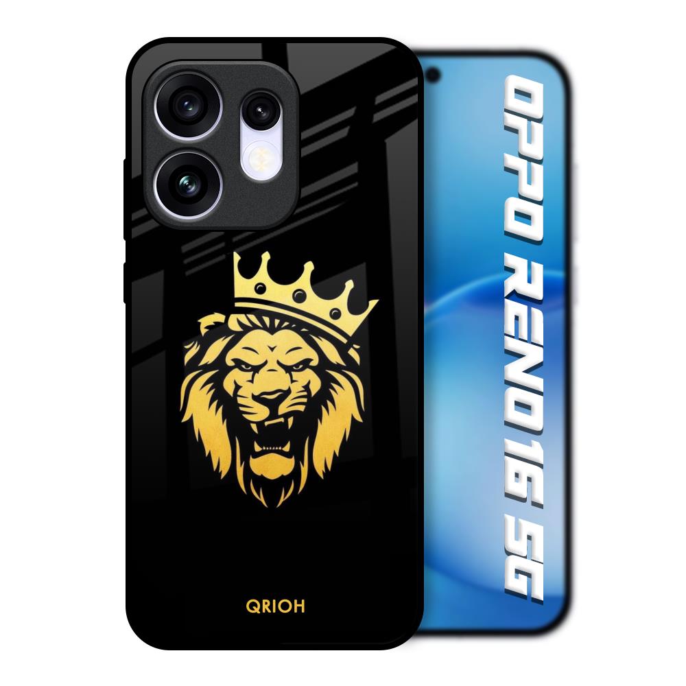 Lion The King Oppo Reno16 5G Glass Back Cover Online