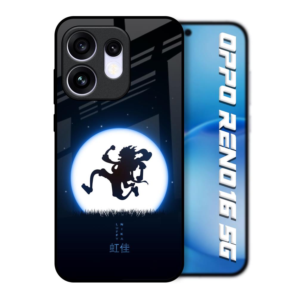 Luffy Nika Oppo Reno16 5G Glass Back Cover Online