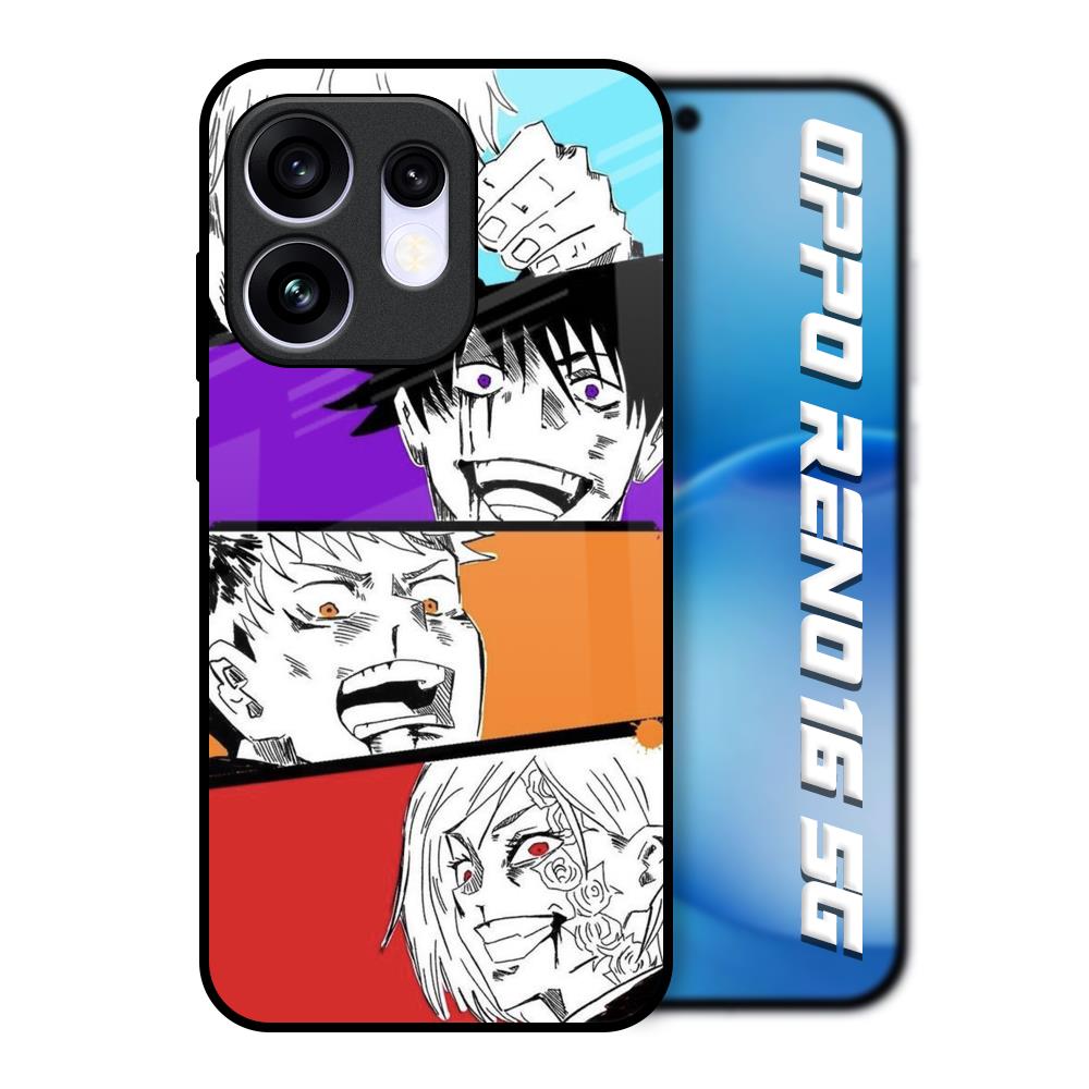 Anime Sketch Oppo Reno16 5G Glass Back Cover Online