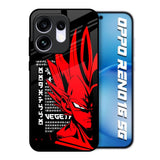 Red Vegeta Oppo Reno16 5G Glass Back Cover Online