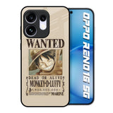 Luffy Wanted Oppo Reno16 5G Glass Back Cover Online
