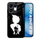 Monochrome Goku Oppo Reno16 5G Glass Back Cover Online
