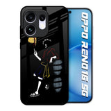 Luffy Line Art Oppo Reno16 5G Glass Back Cover Online
