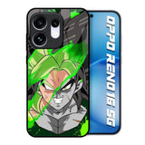 Anime Green Splash Oppo Reno16 5G Glass Back Cover Online