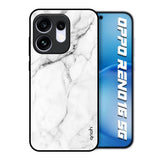 Modern White Marble Oppo Reno16 5G Glass Back Cover Online