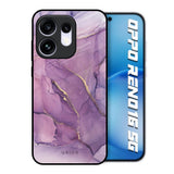 Purple Gold Marble Oppo Reno16 5G Glass Back Cover Online
