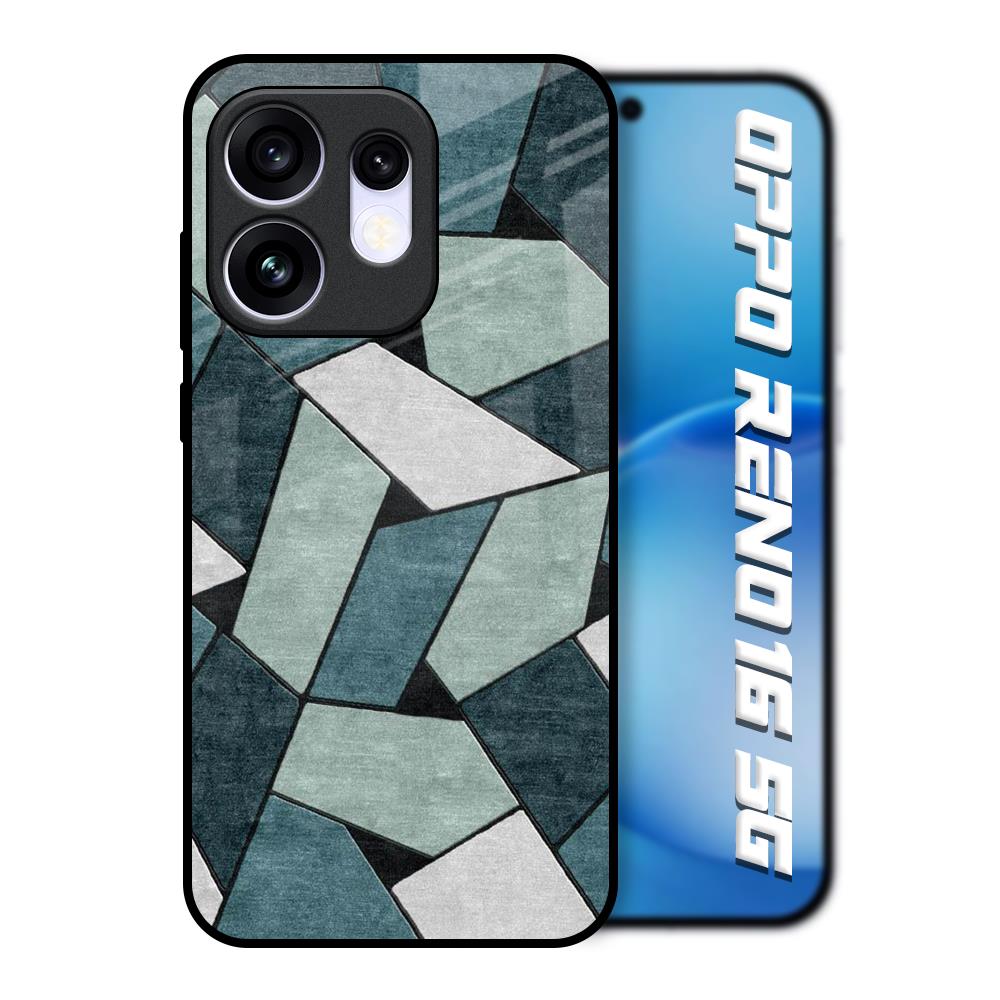 Abstact Tiles Oppo Reno16 5G Glass Back Cover Online