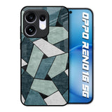 Abstact Tiles Oppo Reno16 5G Glass Back Cover Online