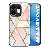 Geometrical Marble Oppo Reno16 5G Glass Back Cover Online