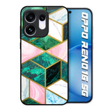 Seamless Green Marble Oppo Reno16 5G Glass Back Cover Online
