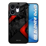 Modern Camo Abstract Oppo Reno16 5G Glass Back Cover Online