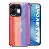 Lucky Abstract Oppo Reno16 5G Glass Back Cover Online