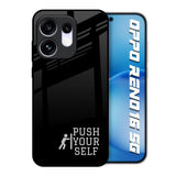 Push Your Self Oppo Reno16 5G Glass Back Cover Online