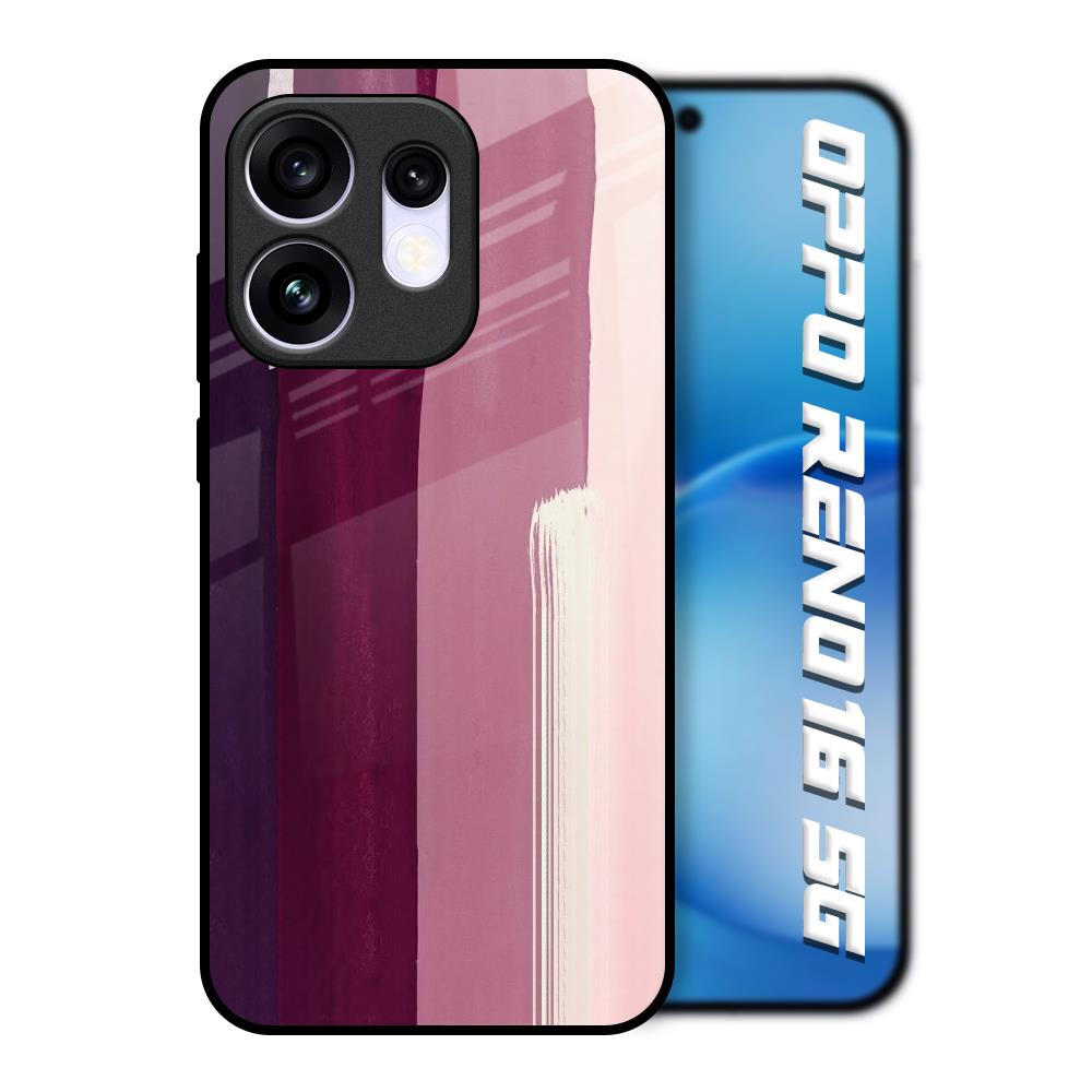 Brush Stroke Art Oppo Reno16 5G Glass Back Cover Online