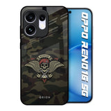 Army Warrior Oppo Reno16 5G Glass Back Cover Online