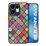Multicolor Mandala Oppo Reno16 5G Glass Back Cover Online