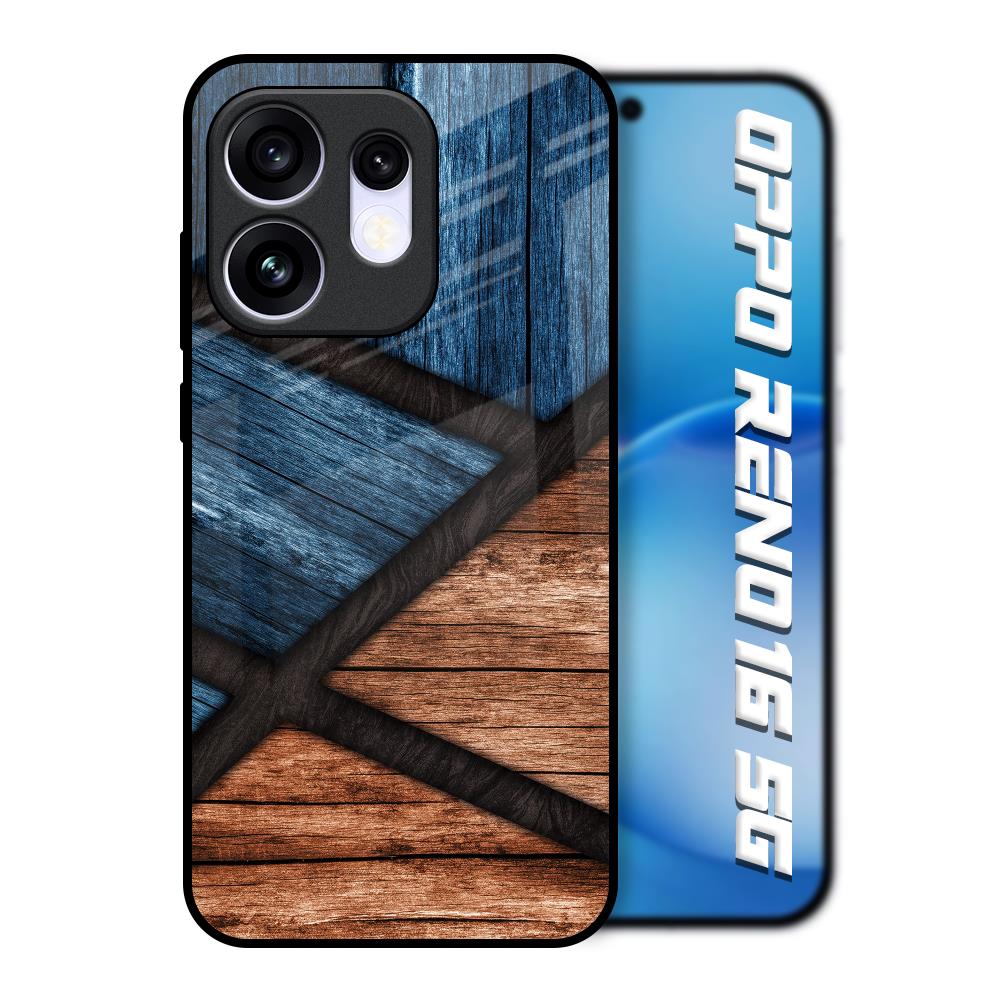 Wooden Tiles Oppo Reno16 5G Glass Back Cover Online