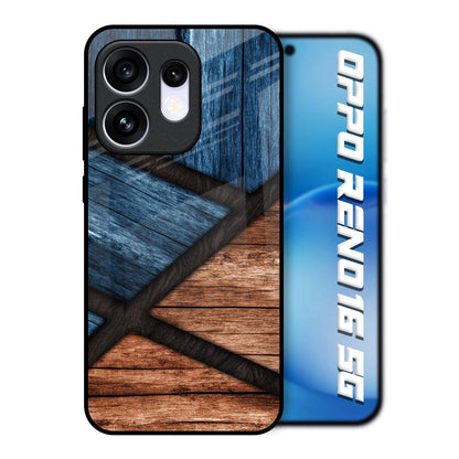 Wooden Tiles Oppo Reno16 5G Glass Back Cover Online