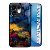 Multicolor Oil Painting Oppo Reno16 5G Glass Back Cover Online