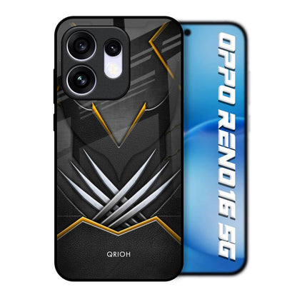 Black Warrior Oppo Reno16 5G Glass Back Cover Online