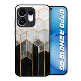 Tricolor Pattern Oppo Reno16 5G Glass Back Cover Online