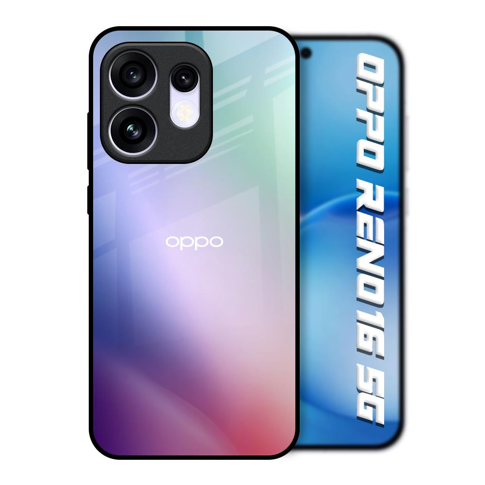 Abstract Holographic Oppo Reno16 5G Glass Back Cover Online