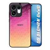 Geometric Pink Diamond Oppo Reno16 5G Glass Back Cover Online