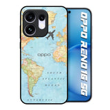 Fly Around The World Oppo Reno16 5G Glass Back Cover Online