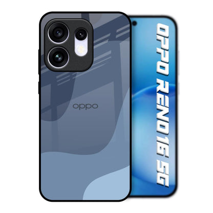 Navy Blue Ombre Oppo Reno16 5G Glass Back Cover Online