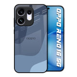 Navy Blue Ombre Oppo Reno16 5G Glass Back Cover Online