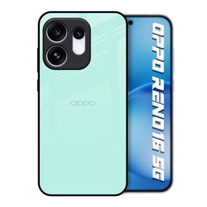 Teal Oppo Reno16 5G Glass Back Cover Online