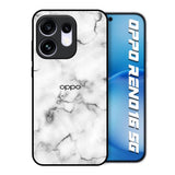 Satin White Marble Oppo Reno16 5G Glass Back Cover Online