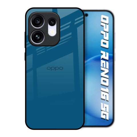 Cobalt Blue Oppo Reno16 5G Glass Back Cover Online