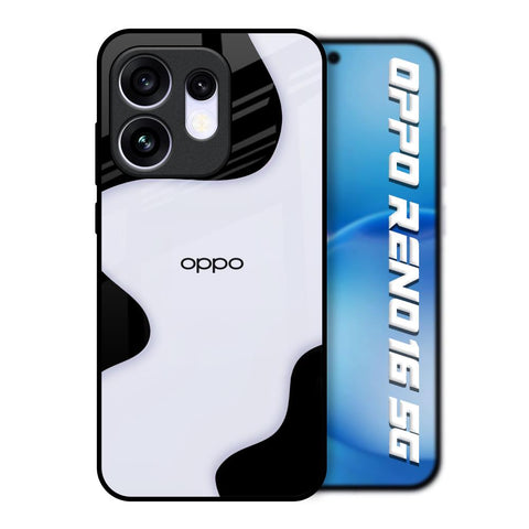 Wheat Cream Wavy Oppo Reno16 5G Glass Back Cover Online